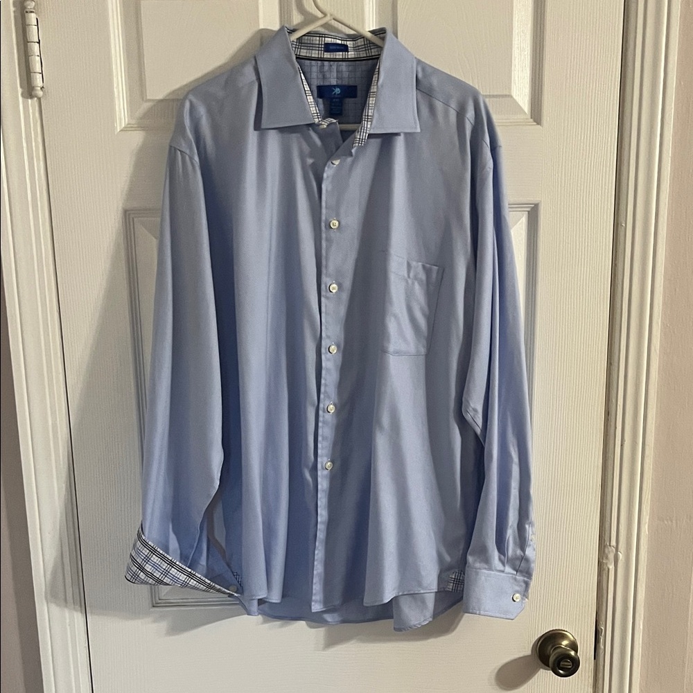 Egara Light Blue Casual Button Down Shirt